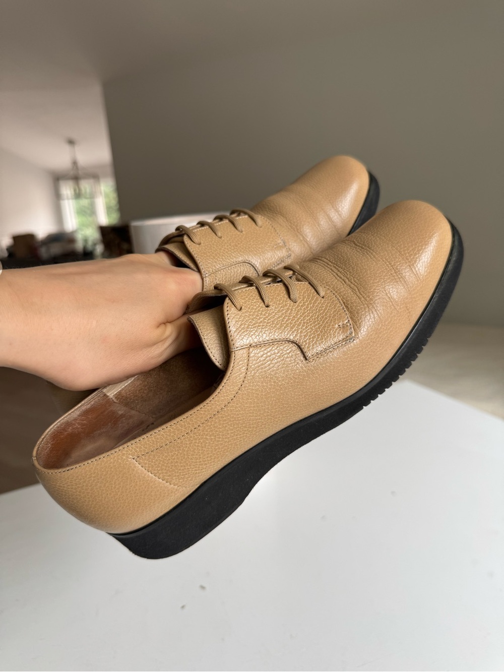 Salvatore Ferragamo Boutique Italy Leather Derby Shoesу